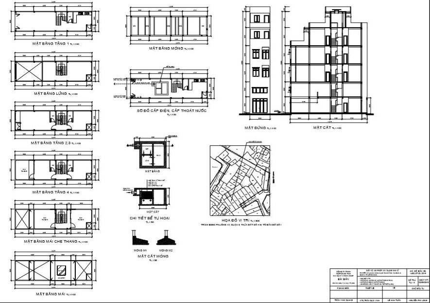 Bản vẽ xin phép xây dựng hoàn chỉnh