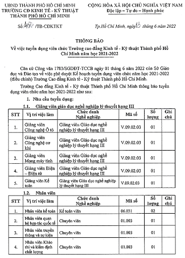 truong-cao-dang-kinh-te-ky-thuat-tp-ho-chi-minh-tuyen-dung-vien-chuc-nam-hoc-2021-2022