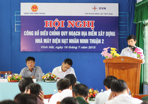 Điều chỉnh địa điểm xây dựng Nhà máy Điện hạt nhân Ninh Thuận