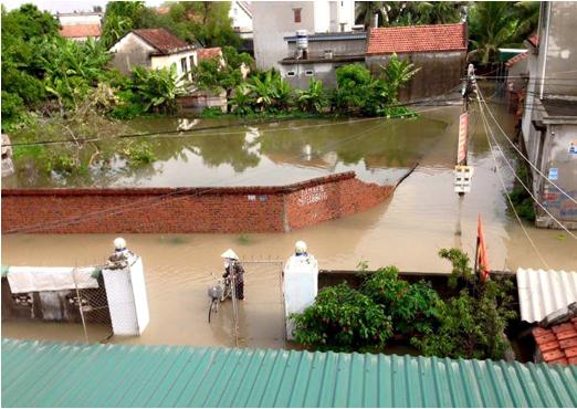 Mưa lũ tại Quảng Ninh gây mất điện trên diện rộng