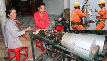 Các vùng quê thoát nghèo nhờ điện lưới quốc gia