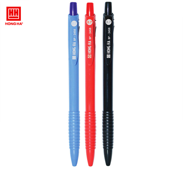 Sản phẩm bút bi 0.7mm 2458 viết không trơn trượt