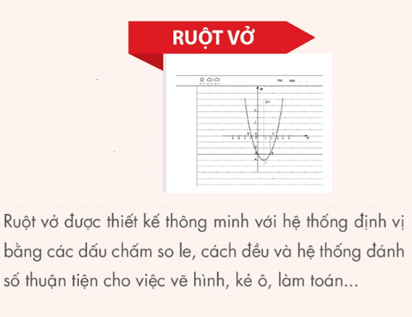 Giấy Hồng Hà có chấm so le dễ dàng để kẻ hình