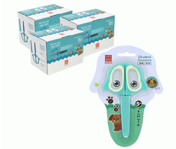 Kéo đầu tròn có màu sắc bắt mắt