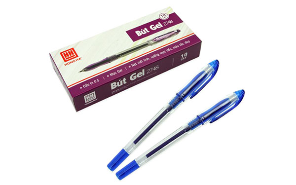 Bút Gel 2748 với thiết kế đầu ngòi dạng nón 0.5mm