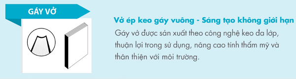 Gáy vở ép keo vuông thường