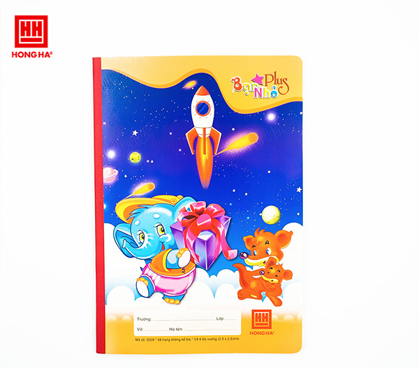 Vở bạn nhỏ Hồng Hà có bìa màu xanh