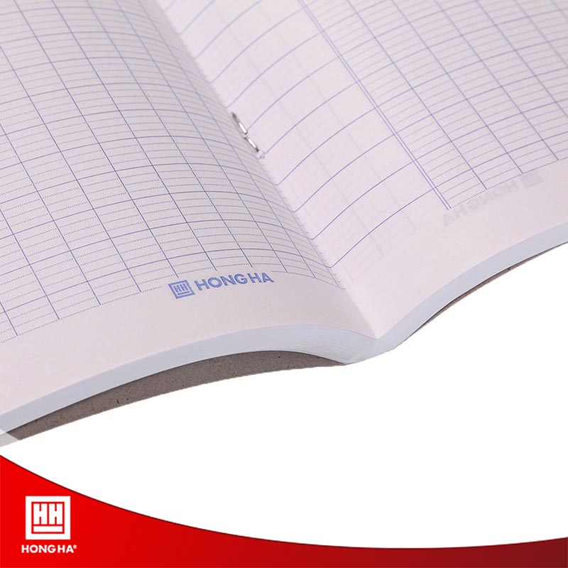 Mẫu giấy ô ly kẻ ngang 300 trang South Star Monokuro Boo 0737