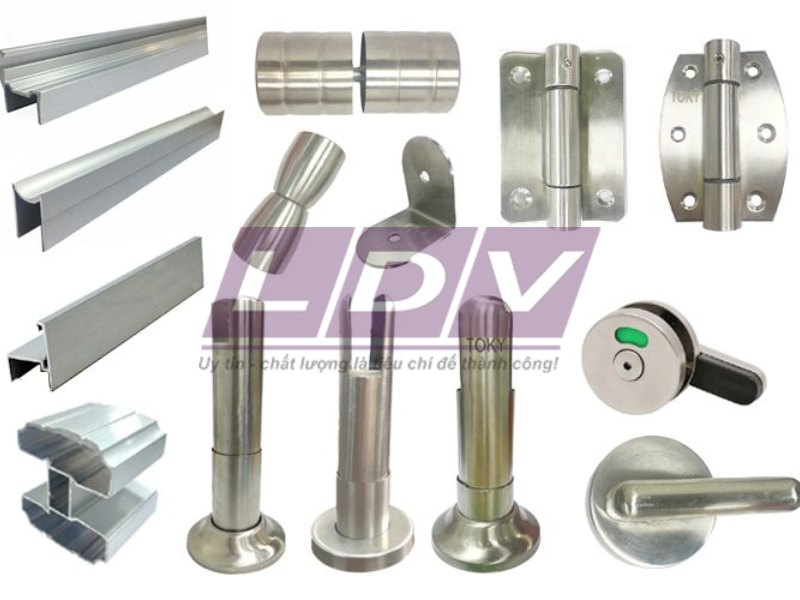 Chi tiết phụ kiện vách ngăn nhà vệ sinh