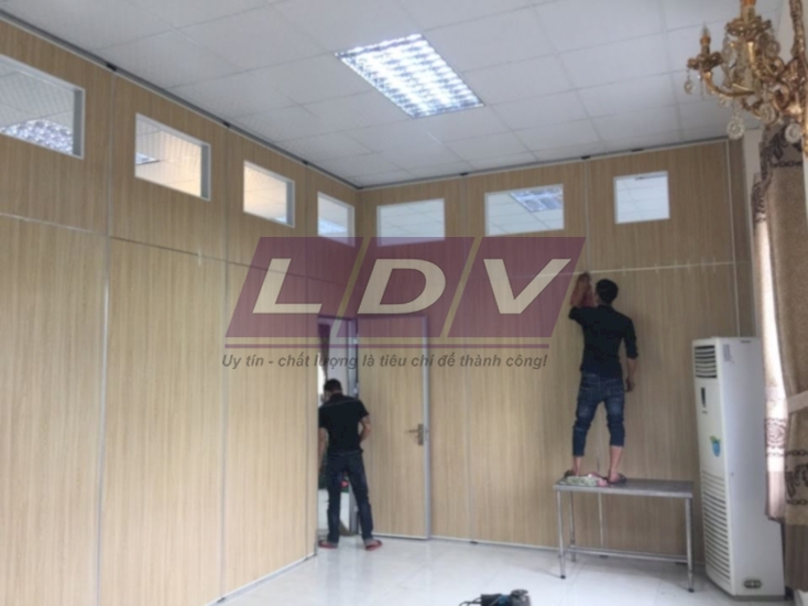 Công trình thi công vách di động nhà hàng tiệc Hồng Bàng, Hải Phòng