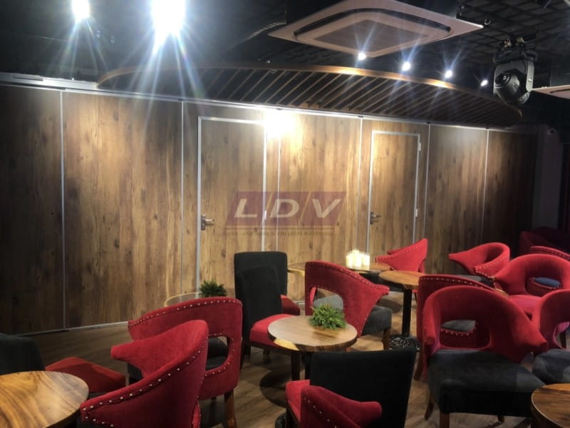 Dự án vách ngăn di động tại quán trà 34 Hoàng Cầu, Đống Đa, Hà Nội