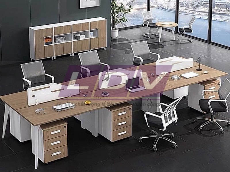 Mô hình bàn 6 người tối giản, thông minh