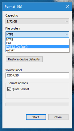 Phân biệt và đánh giá định dạng NTFS, FAT32 và EXFat