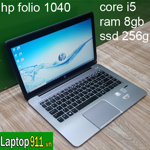 laptop HP Folio 1040 G1 i5 4300 ram 8gb ssd 256gb