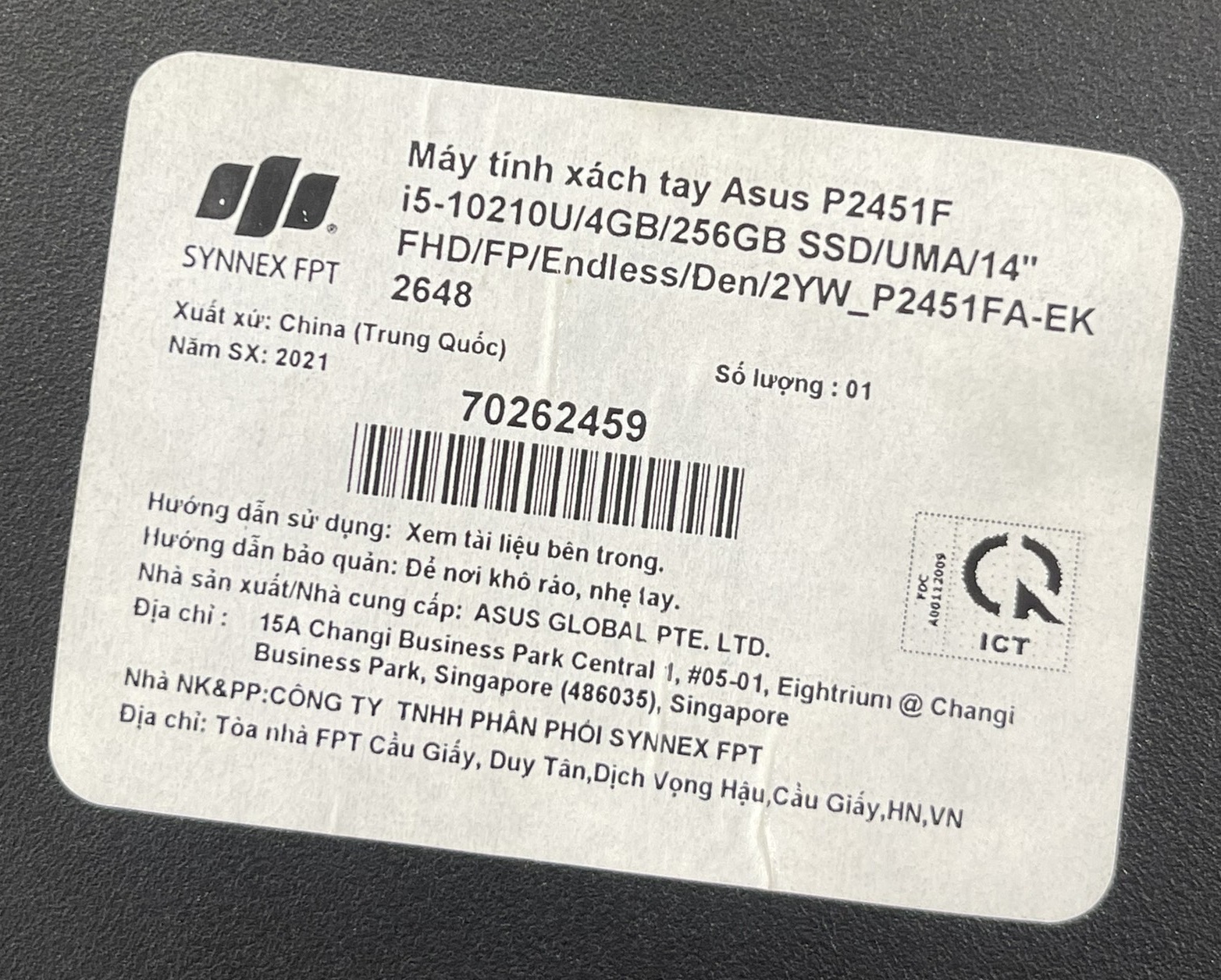 Màn hình laptop Asus P2451F