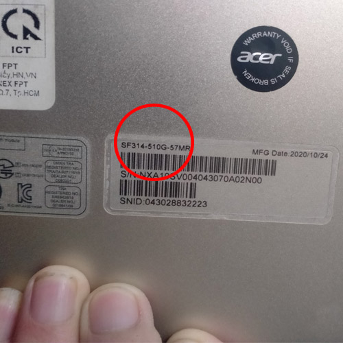 màn hình acer Swift 3 SF314-510g