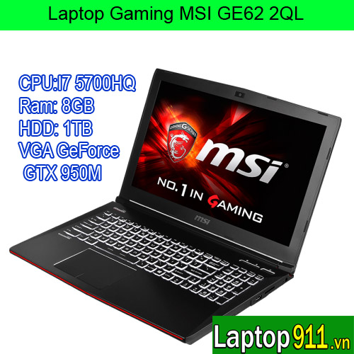 Laptop Gaming MSI GE62 2QL