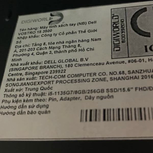 laptop Dell vostro 3500 gen 11