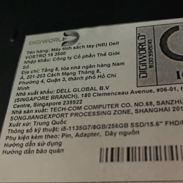 Sạc laptop Dell vostro 3500 gen 11