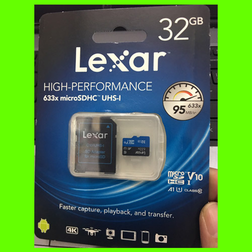 thẻ nhớ Micro 32gb Lexar