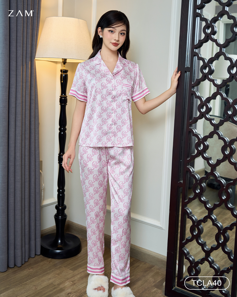 BỘ PIJAMA<br> NGẮN TAY - QUẦN DÀI