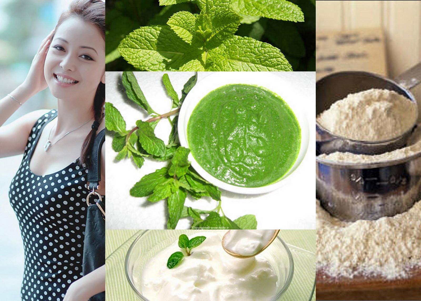 Bột mặt nạ bạc hà