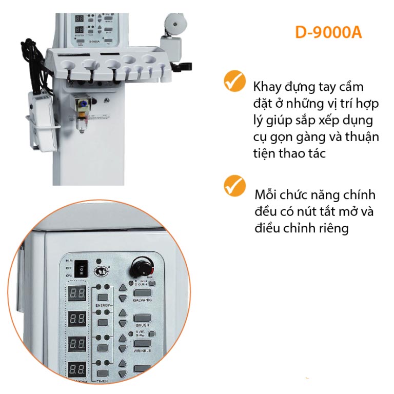 Máy thẩm mỹ 13 chức năng D-9000A