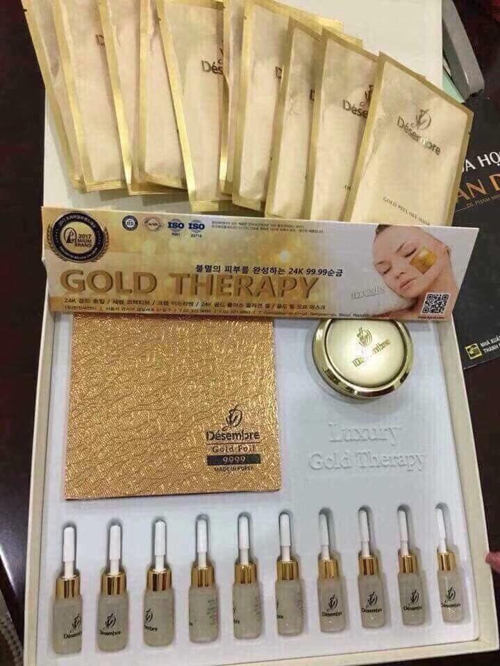 set mặt nạ vàng 24k Luxury Gold Therapy