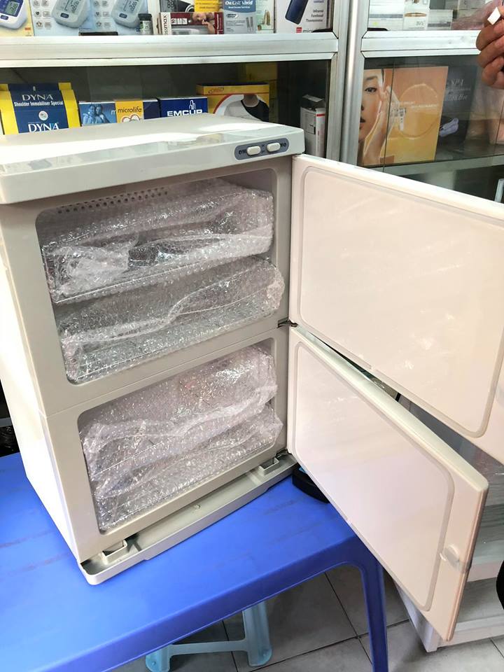 Tủ hấp khăn tiệt trùng 2 tầng