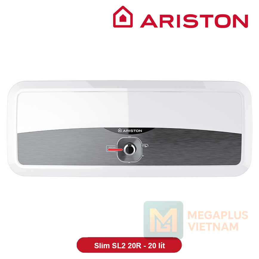 Ariston Slim2 R20 thiết kế mỏng Kích thước thực tế bình nóng lạnh Ariston Slim2 R20