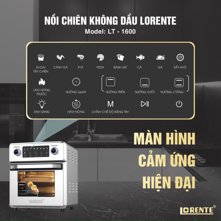 Bảng điều khiển nồi chiên không dầu Lorente