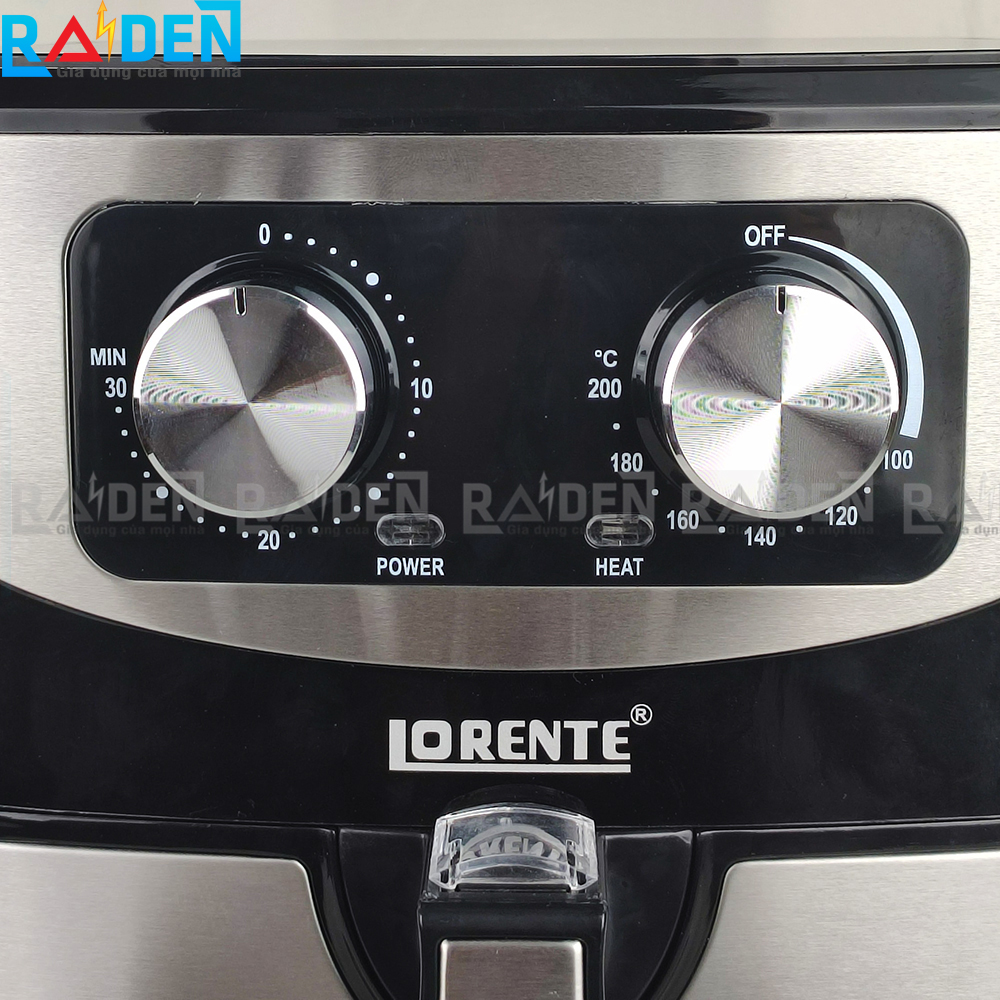 Nồi chiên không dầu 8L dùng nút vặn