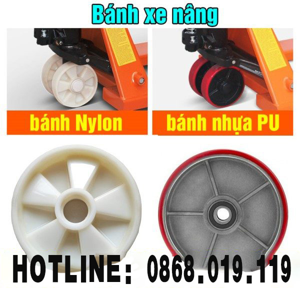 Bánh xe nâng tay thấp