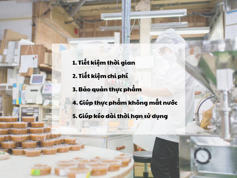 Các lọi ích khi dùng máy hút chân không