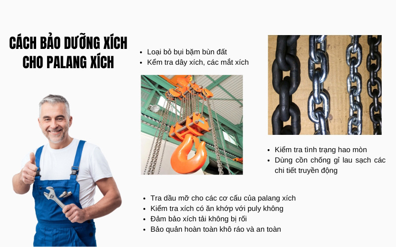Cách bảo dưỡng xích đúng cách