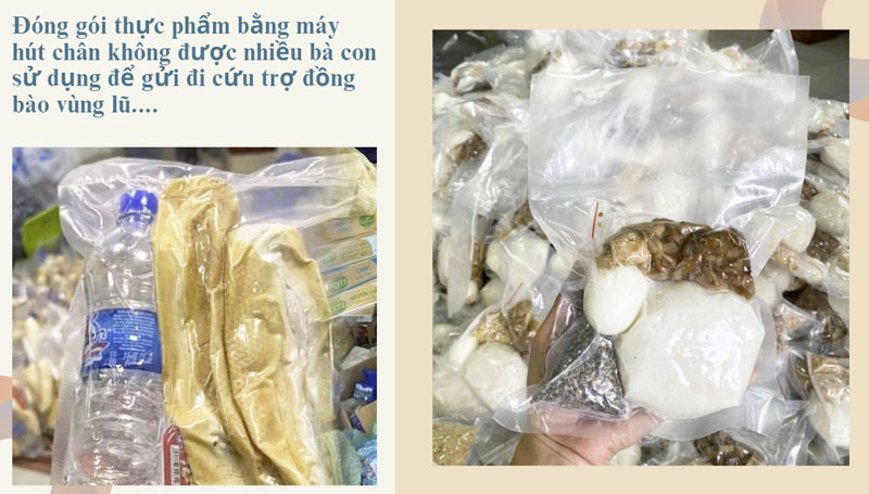 Cách bảo quản đồ cứu trợ bằng hút chân không