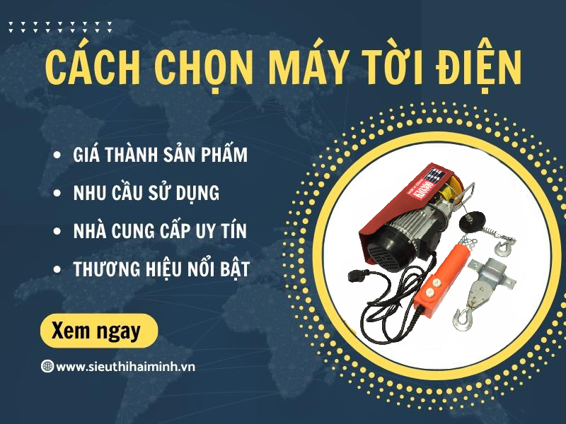 Cách chọn máy tời điện phù hợp