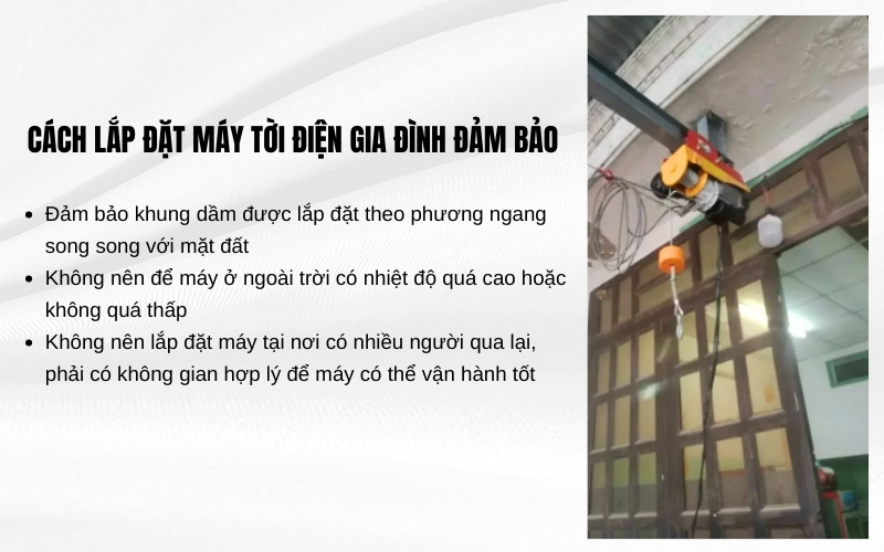 Cách lắp tời điện đảm bảo