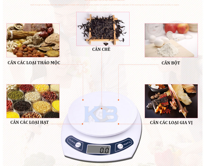 Cân đủ các loại thực phẩm, dược liệu
