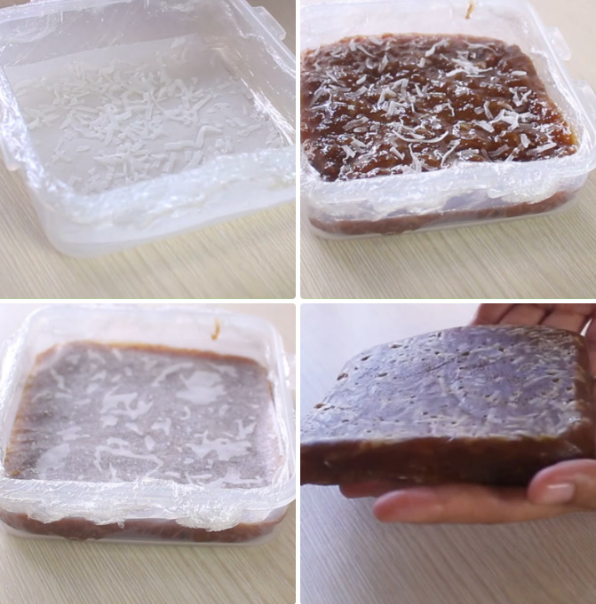 Đổ hỗ hợp ra khuôn