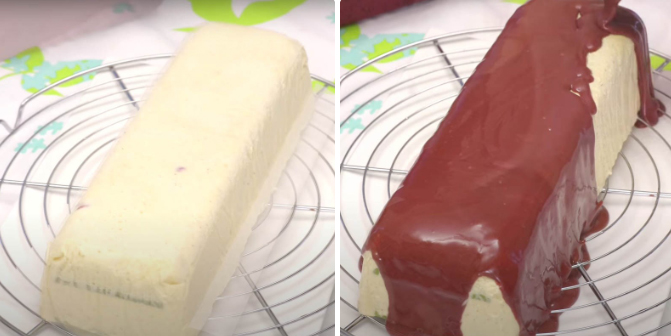 Đổ socola lên kem