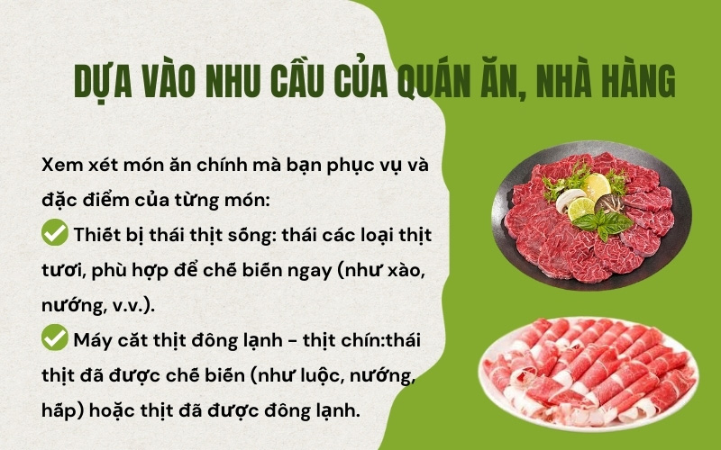 Dựa vào nhu cầu của người sử dụng