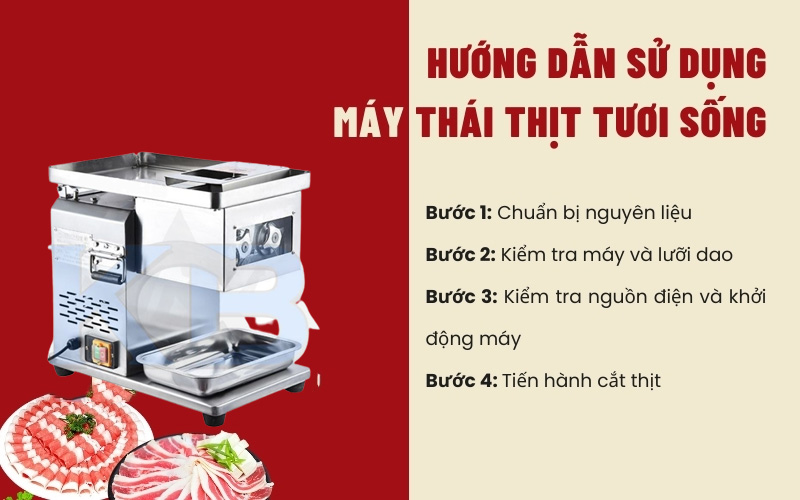 Hướng dẫn sử dụng máy thái thịt