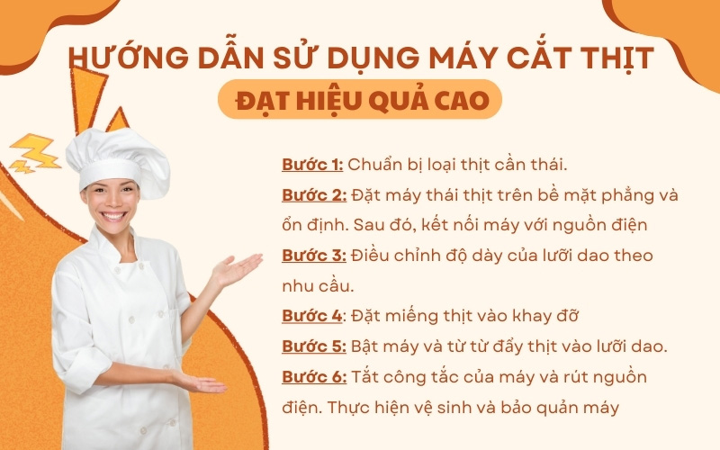 Hướng dẫn sử dụng máy thái thịt