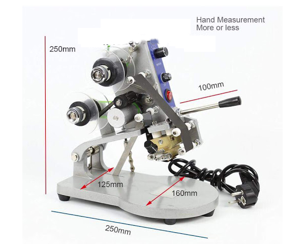 Kích thước máy dập date Dy-8