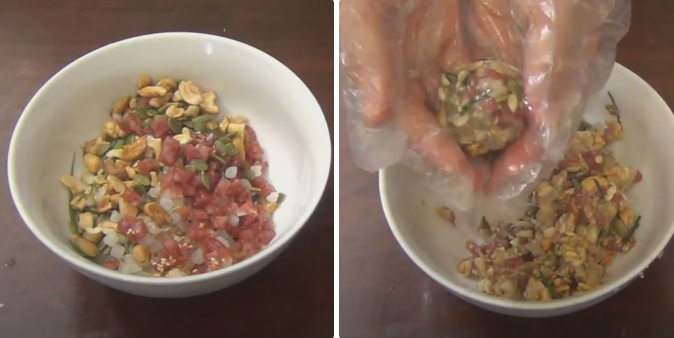 Làm nhân bánh trung thu