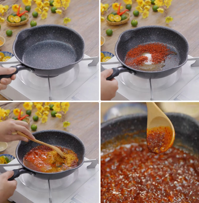 Làm nước sốt muối tắc