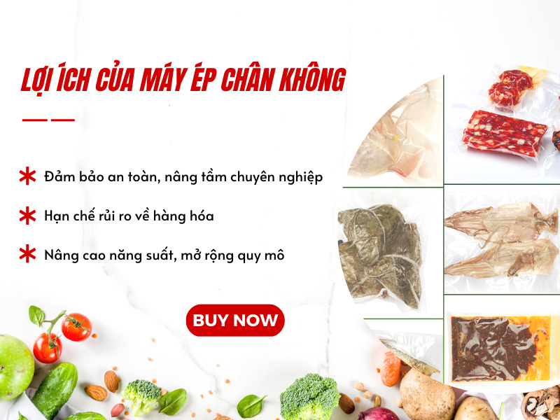 Lợi ích của máy hút chân không