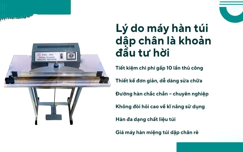 Lý do máy hàn túi dập chân là khoản đầu tư lời