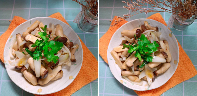 Món nấm đùi gà xào hành tây mùi thơm nhẹ hấp dẫn